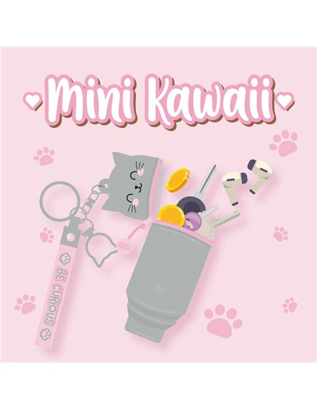 MINI KAWAII - PORTE-MONNAIE PORTE-CLÉS - KITTY - Legami