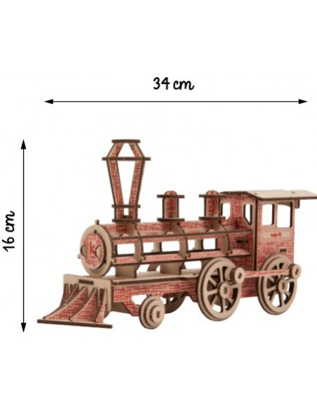 Locomotive motif rouge