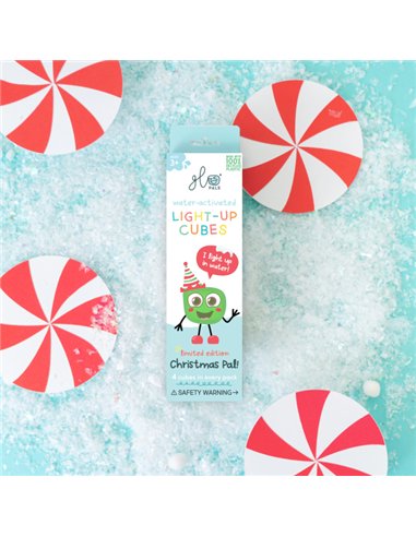 Cubes lumineux vert noel - Glo pals