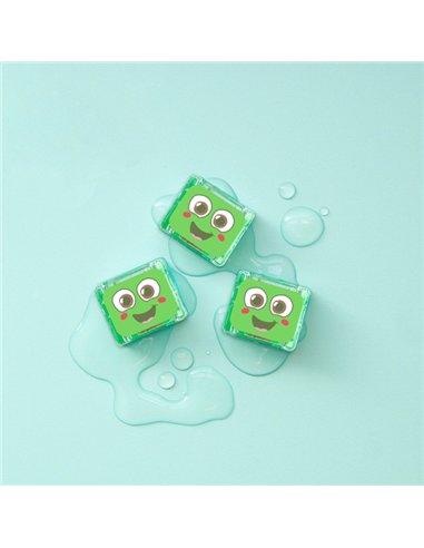 Cubes lumineux vert noel - Glo pals