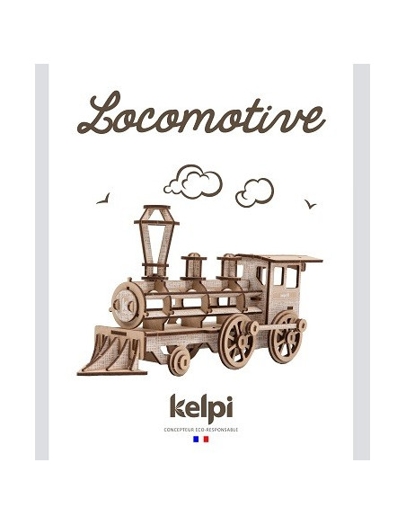 Locomotive Motif Blanc