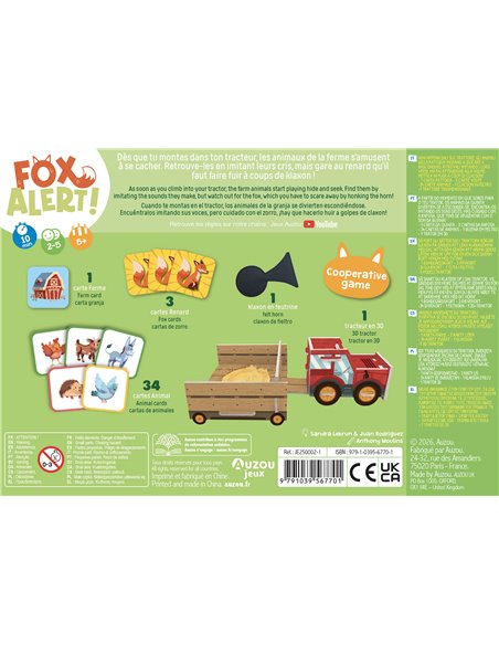 P'TIT JEU - FOX ALERT! - Auzou