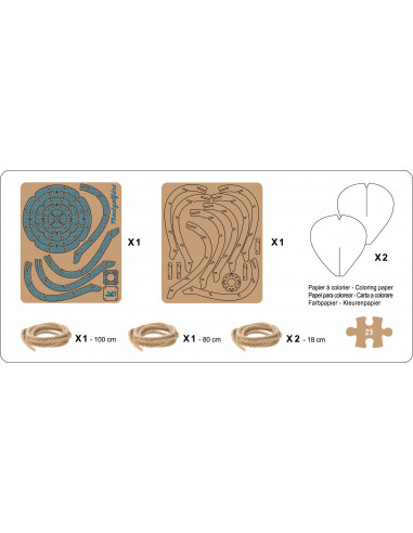 Locomotive Motif Bleu