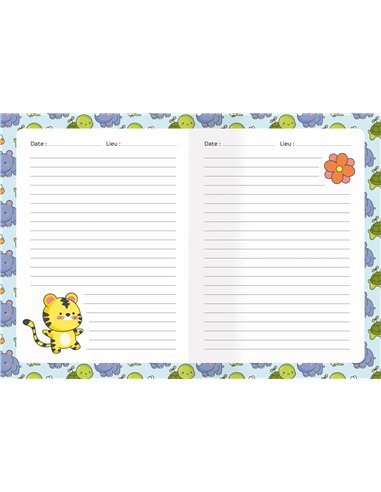 MON CARNET SECRET - PORTE-CLÉ TIGRE - Auzou