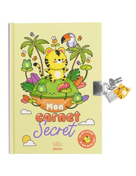MON CARNET SECRET - PORTE-CLÉ TIGRE - Auzou