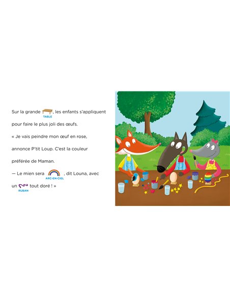 JE LIS AVEC TOI - P'TIT LOUP ET LA CHASSE AUX OEUFS DE PÂQUES