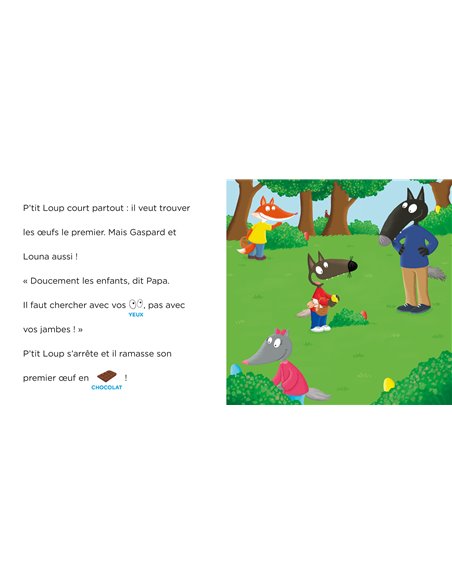 JE LIS AVEC TOI - P'TIT LOUP ET LA CHASSE AUX OEUFS DE PÂQUES