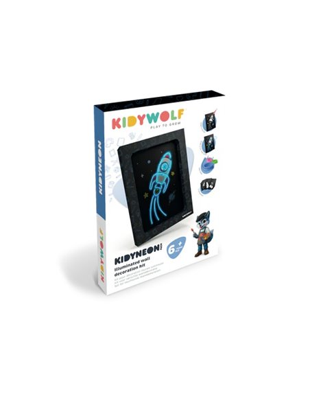 KIDYNEON-PACK Kit de décoration murale lumineuse AAW, KAW,GAL - Kidywolf
