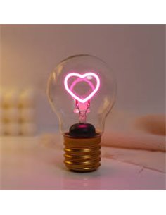 Lumière en forme d'ampoule heart - itotal