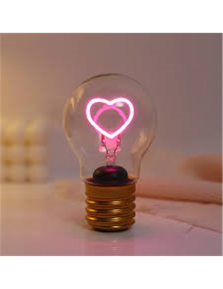 Lumière en forme d'ampoule heart - itotal