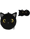 Oreiller avec masque de sommeil chat noir - itotal