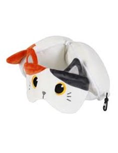 Oreiller avec masque de sommeil chat orange - itotal 2