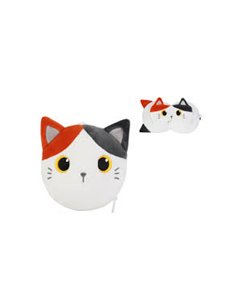 Oreiller avec masque de sommeil chat orange - itotal