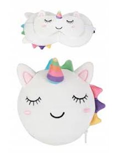 Oreiller avec masque de sommeil licorne - itotal 2