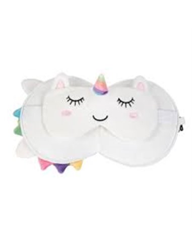 Oreiller avec masque de sommeil licorne - itotal