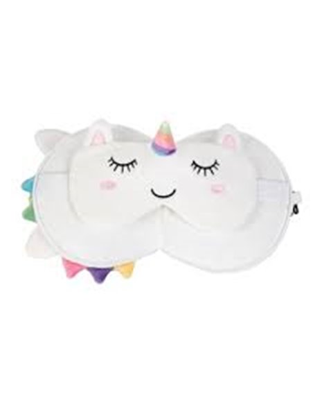 Oreiller avec masque de sommeil licorne - itotal