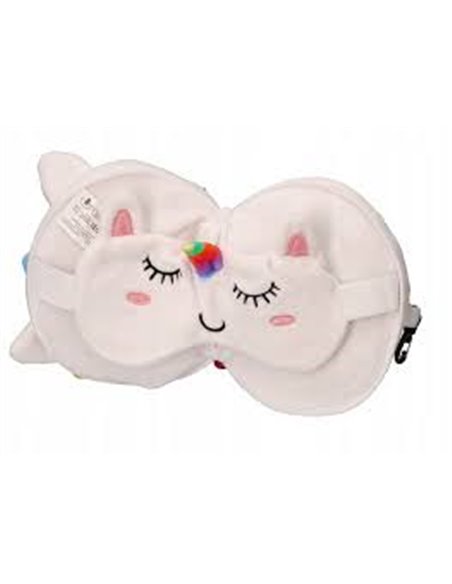 Oreiller avec masque de sommeil licorne - itotal