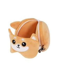 Oreiller avec masque de sommeil chien shiba - itotal 2