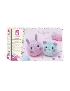 2 PETITS ANIMAUX POMPONS A CREER - Janod