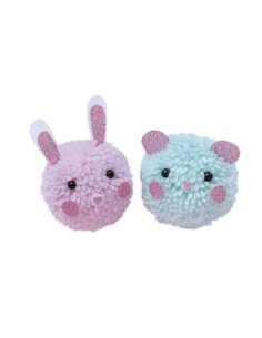 2 PETITS ANIMAUX POMPONS A CREER - Janod 2
