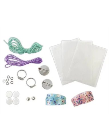 8 BIJOUX D'AMITIE PLASTIQUE FOU A CREER - Janod