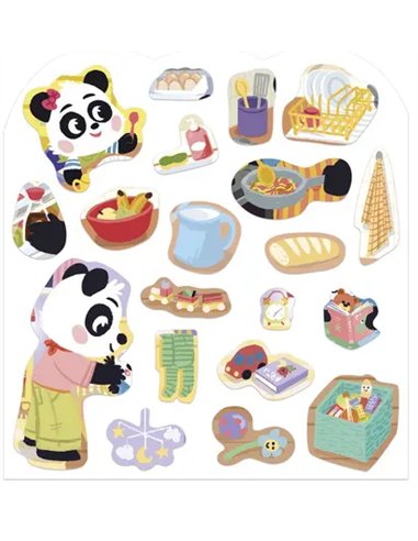 CAHIER DE STICKERS - MA JOURNEE - Janod