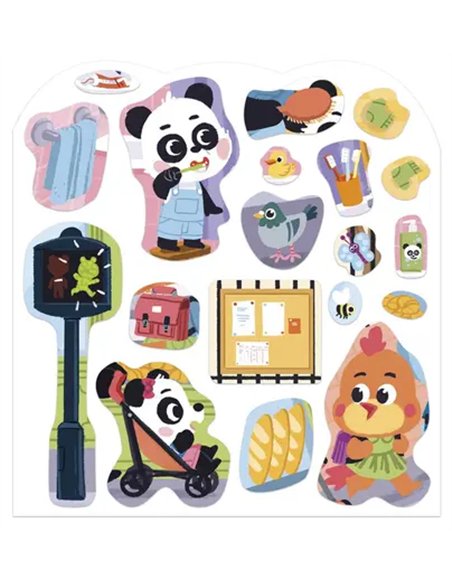 CAHIER DE STICKERS - MA JOURNEE - Janod