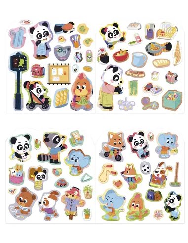 CAHIER DE STICKERS - MA JOURNEE - Janod