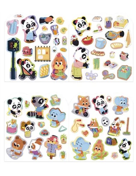 CAHIER DE STICKERS - MA JOURNEE - Janod