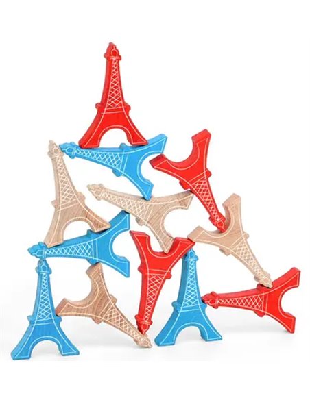 Jeu d’équilibre Tour Eiffel 12 pièces - Vilac