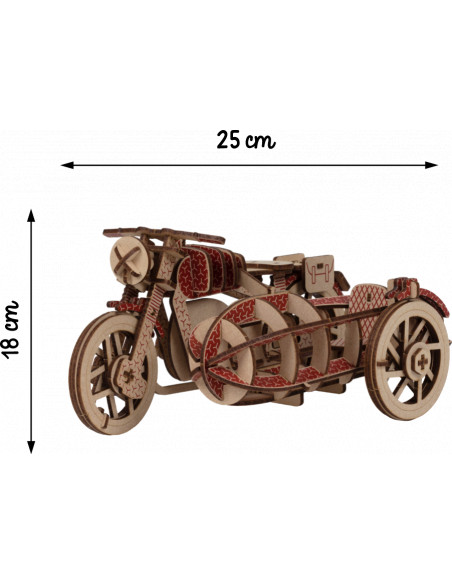 Side car motif rouge