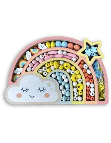 Sycomore Coffret Perles Bois Arc-en-Ciel