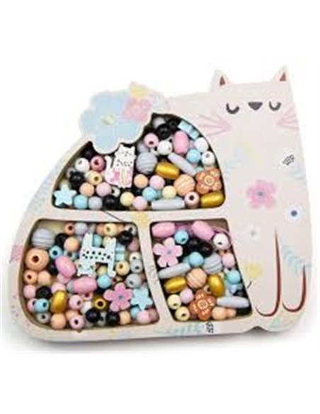 Sycomore Coffret Perles Bois Chat