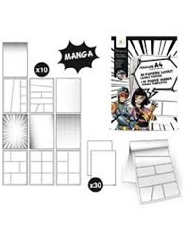 Sycomore Manga Bloc Layout A4 + Textures