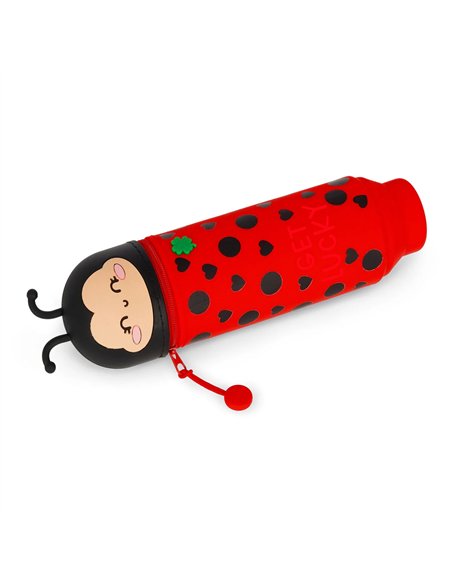 Trousse en Silicone 2-en-1 Kawaii Coccinelle ladybug - LEGAMI