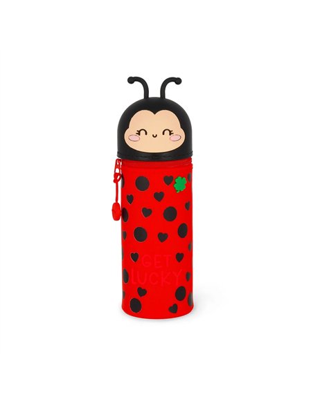 Trousse en Silicone 2-en-1 Kawaii Coccinelle ladybug - LEGAMI