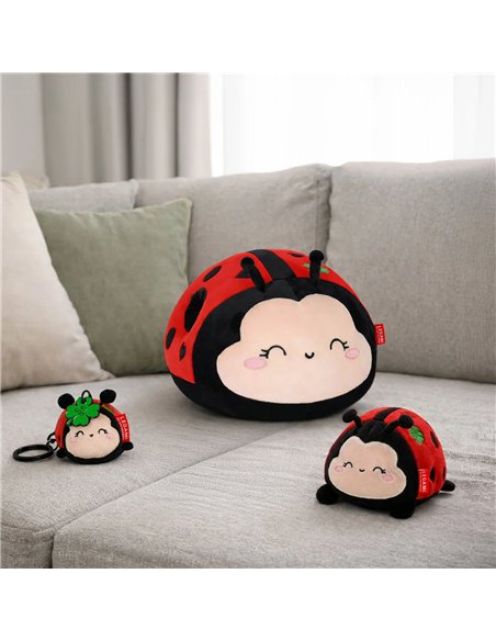 PORTE-CLÉS EN PELUCHE - SUPER SOFT! - TINY - Coccinelle ladybug - legami