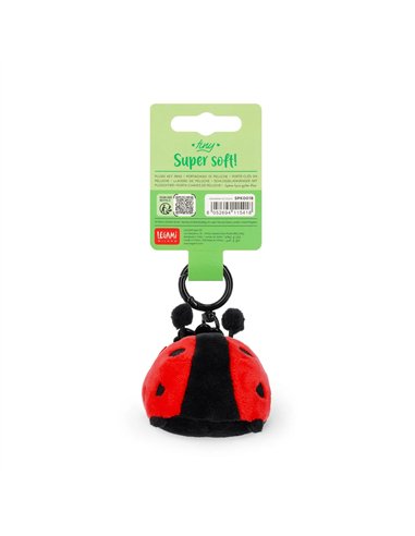 PORTE-CLÉS EN PELUCHE - SUPER SOFT! - TINY - Coccinelle ladybug - legami