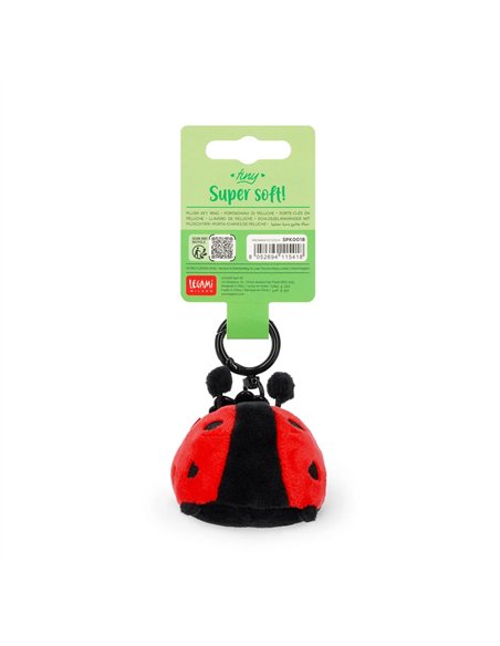 PORTE-CLÉS EN PELUCHE - SUPER SOFT! - TINY - Coccinelle ladybug - legami
