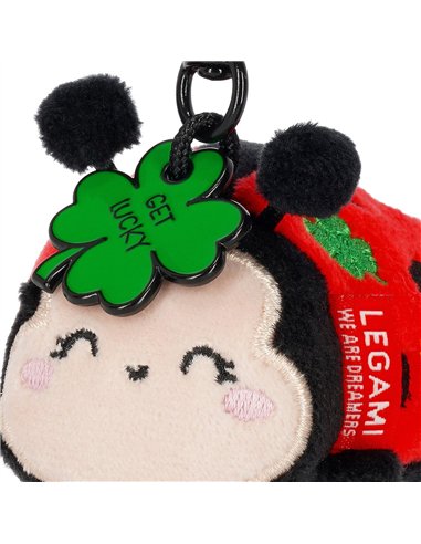 PORTE-CLÉS EN PELUCHE - SUPER SOFT! - TINY - Coccinelle ladybug - legami