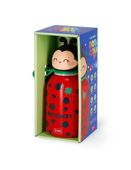 GOURDE ISOTHERME POUR ENFANT - KIDS BOTTLE - Coccinelle ladybug - Legami