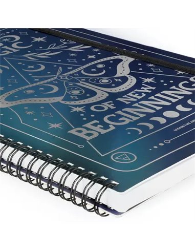 SPIRAL-BOUND NOTEBOOK - CAHIER LIGNÉ À SPIRALE - MOTH - legami