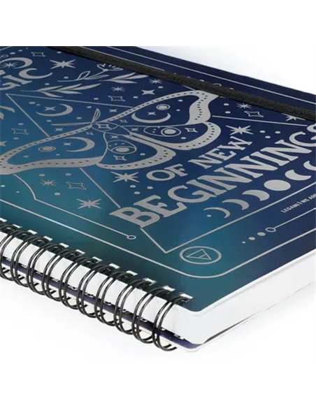 SPIRAL-BOUND NOTEBOOK - CAHIER LIGNÉ À SPIRALE - MOTH - legami