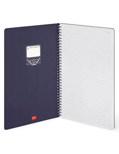SPIRAL-BOUND NOTEBOOK - CAHIER LIGNÉ À SPIRALE - MOTH - legami