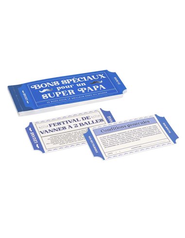 CARNET DE 24 BONS - Super papa - Legami