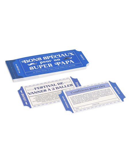 CARNET DE 24 BONS - Super papa - Legami