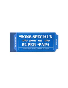 CARNET DE 24 BONS - Super papa - Legami
