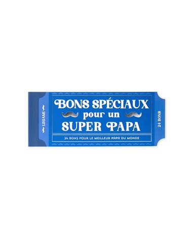 CARNET DE 24 BONS - Super papa - Legami