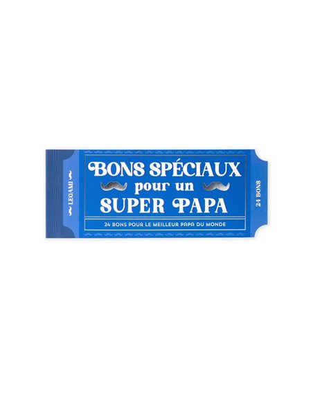 CARNET DE 24 BONS - Super papa - Legami