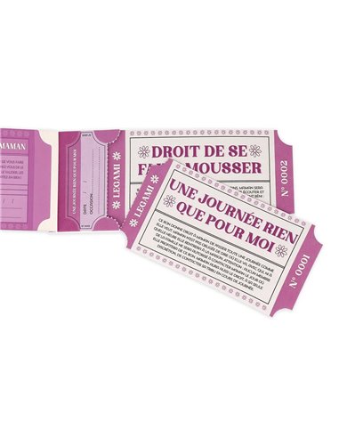 CARNET DE 24 BONS - super maman - Legami 